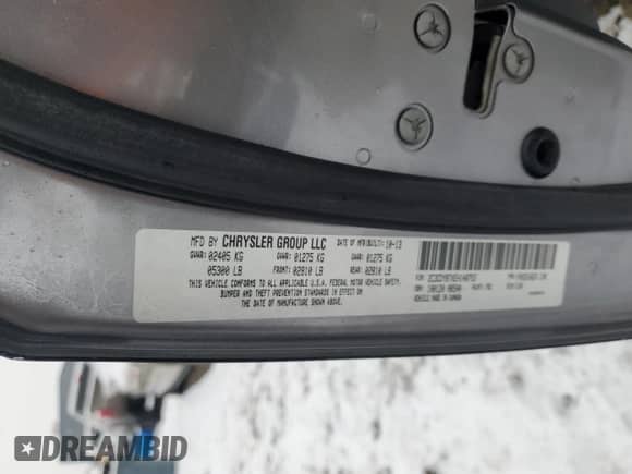 2014 Dodge Challenger Shaker z VIN 2C3CDYBTXEH148753, wystawiony jako Copart lot #84273684 z przebiegiem 103 076 mil mil oraz Szkoda całkowita • Salvage title. Historia ofert i sprzedaży dostępna na DreamBid. Obrazek 12.