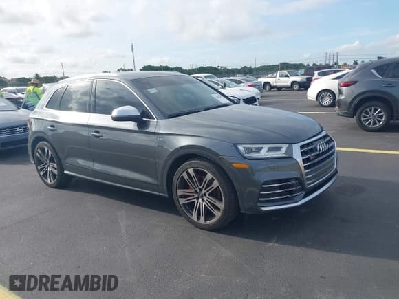 ✅ 2018 Audi SQ5 Premium Plus • VIN: WA1A4AFY4J2098770 • Lot: 42482457. Listed on IAAI with 114,377 mi. Free auction sales archive from the USA and detailed vehicle history report at DreamBid. Image 1.