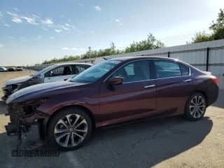 2014 Honda Accord Sport z VIN 1HGCR2F57EA170151, wystawiony jako Copart lot #82192545 z przebiegiem 95 018 mil mil oraz Szkoda całkowita • Salvage title. Historia ofert i sprzedaży dostępna na DreamBid. Obrazek 1.