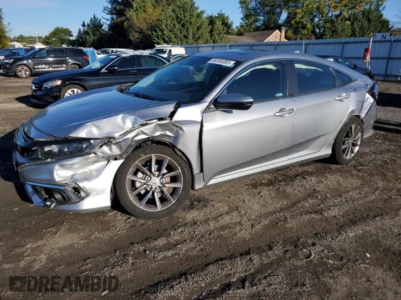 ✅ 2021 Honda Civic EX • VIN: 19XFC1F36ME200046 • Lot: 86595085. Listed on Copart with 26,191 mi. Free auction sales archive from the USA and detailed vehicle history report at DreamBid. Image 1.