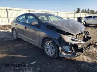 2020 Hyundai Elantra SEL with VIN 5NPD84LF1LH629548, listed as a Copart auction lot 53355845 with 43,712 mi miles and Salvage title. Bid and sale history available at DreamBid. Image 4.
