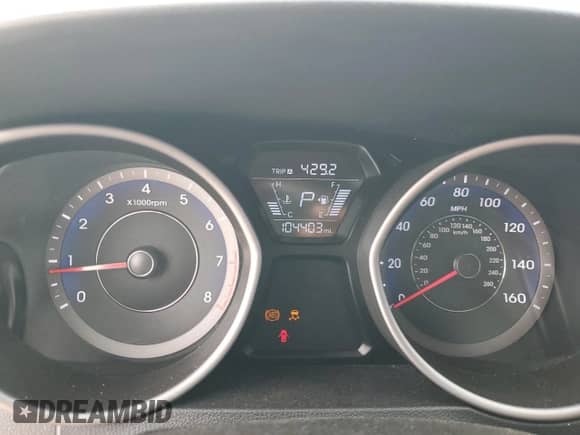 2016 Hyundai Elantra Sport with VIN KMHDH4AH8GU513078, listed as a Copart auction lot 82589325 with 104,403 mi miles and Salvage title. Bid and sale history available at DreamBid. Image 9.