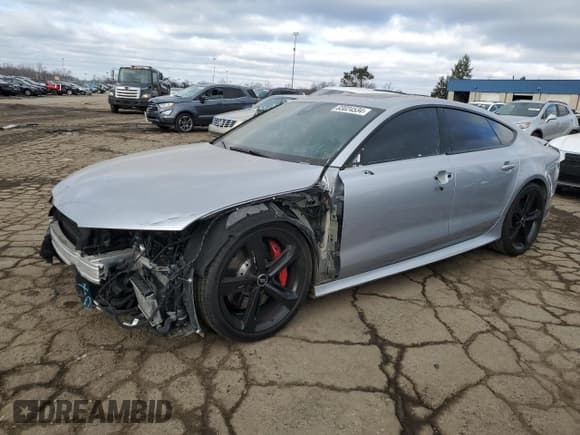 ✅ 2018 Audi RS 7 Prestige • VIN: WUAWAAFC9JN900255 • Lot: 83024534. Wystawiony na Copart z przebiegiem 53 363 mil. Bezpłatny archiwum sprzedaży aukcyjnych z USA i szczegółowy raport historii pojazdu na DreamBid. Zdjęcie 1.