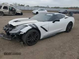 2014 Chevrolet Corvette Z51 1LT с VIN 1G1YH2D77E5102297, выставлен на аукционе Copart как лот 82313414 с пробегом 44 124 миль миль и Списание • Salvage title. История ставок и продаж доступна на DreamBid. Изображение 1.