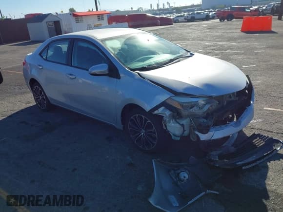 ✅ 2014 Toyota Corolla S Plus • VIN: 5YFBURHE1EP170396 • Lot: 43662476. Listed on IAAI with 104,373 mi. Free auction sales archive from the USA and detailed vehicle history report at DreamBid. Image 1.