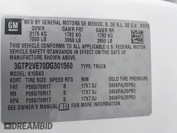 ✅ 2013 GMC Sierra 1500 SLE • VIN: 3GTP2VE70DG301560 • Лот: 43567798. Опубликован ранее на IAAI с пробегом 147 389 миль. Бесплатный доступ к архиву аукционных продаж из США и подробный отчёт об истории автомобиля на DreamBid. Изображение 9.