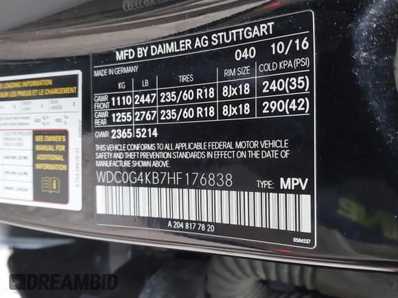 ✅ 2017 Mercedes-Benz GLC 300 • VIN: WDC0G4KB7HF176838 • Lot: 40956814. Wystawiony na IAAI z przebiegiem 132 201 mil. Bezpłatny archiwum sprzedaży aukcyjnych z USA i szczegółowy raport historii pojazdu na DreamBid. Zdjęcie 9.