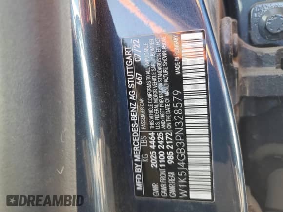 2023 Mercedes-Benz CLA 250 с VIN W1K5J4GB3PN328579, выставлен на аукционе Copart как лот 67302584 с пробегом Не указан миль и Чистый • Clean title. История ставок и продаж доступна на DreamBid. Изображение 13.