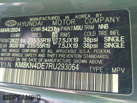 ✅ 2024 Hyundai Ioniq 5 SEL • VIN: KM8KN4DE7RU293064 • Lot: 43372646. Wystawiony na IAAI z przebiegiem 21 233 mil. Bezpłatny archiwum sprzedaży aukcyjnych z USA i szczegółowy raport historii pojazdu na DreamBid. Zdjęcie 9.