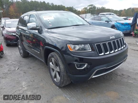 ✅ 2014 Jeep Grand Cherokee Limited • VIN: 1C4RJFBG4EC482298 • Lot: 43579430. Listed on IAAI with 146,641 mi. Free auction sales archive from the USA and detailed vehicle history report at DreamBid. Image 1.