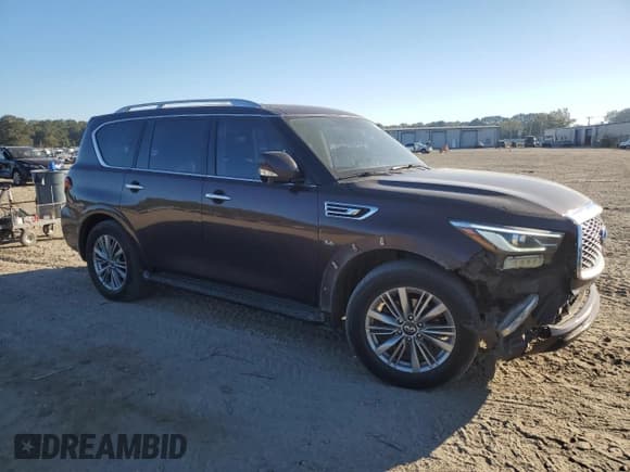 ✅ 2018 Infiniti QX80 • VIN: JN8AZ2NF3J9662465 • Lot: 82527015. Listed on Copart with 190,864 mi. Free auction sales archive from the USA and detailed vehicle history report at DreamBid. Image 4.