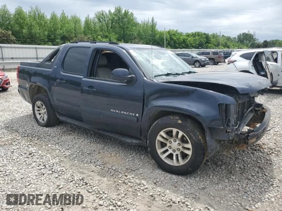 ✅ 2007 Chevrolet Avalanche LTZ • VIN: 3GNEC12077G166416 • Lot: 52812685. Listed on Copart with Not provided. Free auction sales archive from the USA and detailed vehicle history report at DreamBid. Image 4.