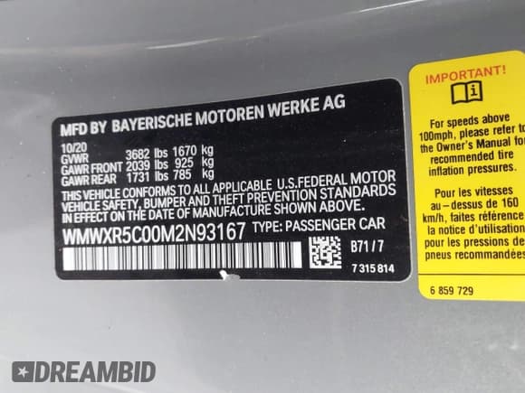 ✅ 2021 MINI Hardtop Cooper S • VIN: WMWXR5C00M2N93167 • Lot: 41685855. Wystawiony na IAAI z przebiegiem 47 730 mil. Bezpłatny archiwum sprzedaży aukcyjnych z USA i szczegółowy raport historii pojazdu na DreamBid. Zdjęcie 9.