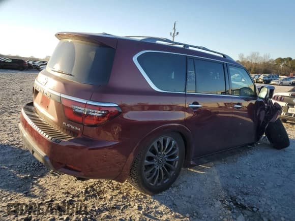 ✅ 2024 Nissan Armada Platinum • VIN: JN8AY2DA6R9418538 • Lot: 88948555. Listed on Copart with 5,687 mi. Free auction sales archive from the USA and detailed vehicle history report at DreamBid. Image 3.