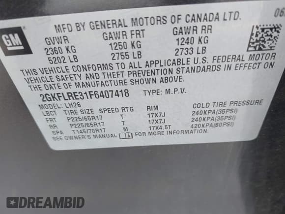 ✅ 2015 GMC Terrain SLE • VIN: 2GKFLRE31F6407418 • Лот: 42888182. Опубликован ранее на IAAI с пробегом 137 329 миль. Бесплатный доступ к архиву аукционных продаж из США и подробный отчёт об истории автомобиля на DreamBid. Изображение 9.