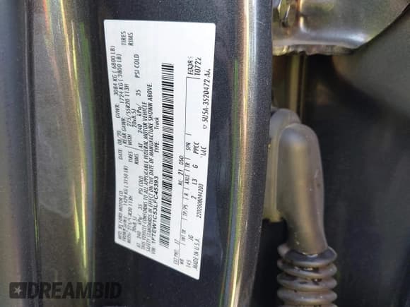 ✅ 2020 Ford F-150 XL • VIN: 1FTEW1C53LFC45393 • Lot: 42049529. Listed on IAAI with Not provided. Free auction sales archive from the USA and detailed vehicle history report at DreamBid. Image 9.