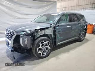 2022 Hyundai Palisade Calligraphy с VIN KM8R7DHE6NU455375, выставлен на аукционе Copart как лот 69969475 с пробегом 68 296 миль миль и Списание • Salvage title. История ставок и продаж доступна на DreamBid. Изображение 1.