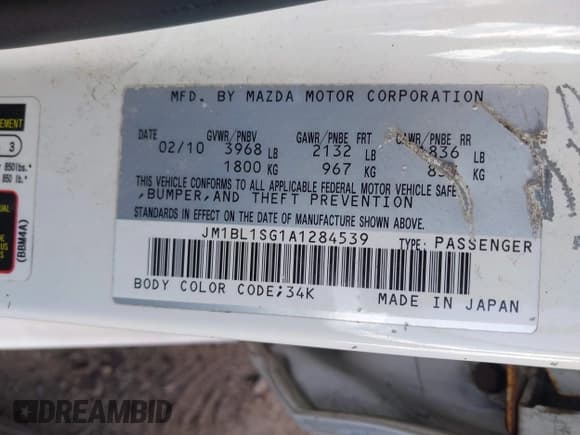 ✅ 2010 Mazda 3 i Touring • VIN: JM1BL1SG1A1284539 • Lot: 43510962. Wystawiony na IAAI z przebiegiem 146 098 mil. Bezpłatny archiwum sprzedaży aukcyjnych z USA i szczegółowy raport historii pojazdu na DreamBid. Zdjęcie 9.