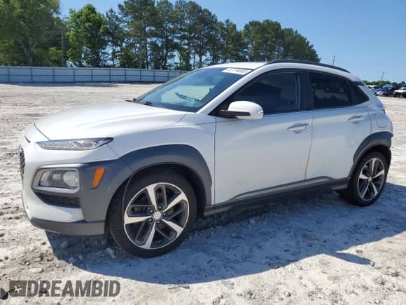 2018 Hyundai Kona Ultimate z VIN KM8K53A5XJU137264, wystawiony jako Copart lot #57774655 z przebiegiem 106 250 mil mil oraz Szkoda całkowita • Salvage title. Historia ofert i sprzedaży dostępna na DreamBid. Obrazek 1.
