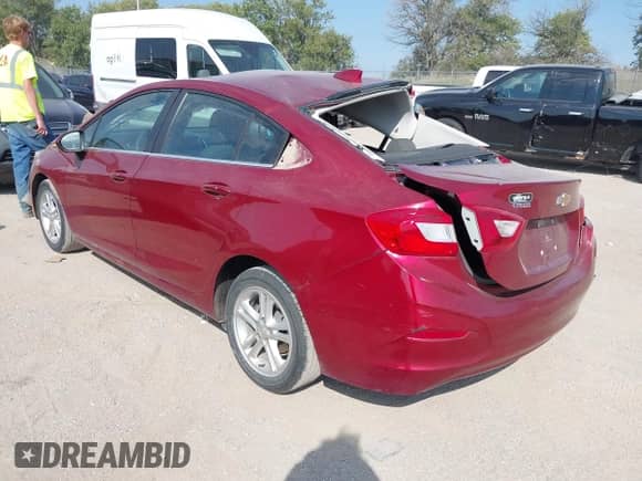 2017 Chevrolet Cruze LT with VIN 1G1BE5SM1H7234876, listed as a IAAI auction lot 43335341 with 74,838 mi miles and . Bid and sale history available at DreamBid. Image 3.