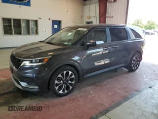✅ 2022 Kia Carnival EX • VIN: KNDNC5H38N6103969 • Лот: 63598575. Опубликован ранее на Copart с пробегом 42 247 миль. Бесплатный доступ к архиву аукционных продаж из США и подробный отчёт об истории автомобиля на DreamBid. Изображение 1.