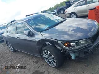 ✅ 2015 Honda Accord Sport • VIN: 1HGCR2F57FA066826 • Lot: 42875574. Listed on IAAI with 175,597 mi. Free auction sales archive from the USA and detailed vehicle history report at DreamBid. Image 1.