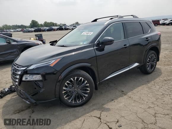✅ 2025 Nissan Rogue Platinum • VIN: JN8BT3DD4SW304600 • Lot: 67748615. Listed on Copart with 908 mi. Free auction sales archive from the USA and detailed vehicle history report at DreamBid. Image 1.