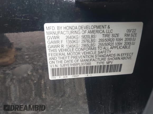 ✅ 2023 Acura MDX Advance • VIN: 5J8YE1H88PL007065 • Лот: 42623716. Опубликован ранее на IAAI с пробегом 20 122 миль. Бесплатный доступ к архиву аукционных продаж из США и подробный отчёт об истории автомобиля на DreamBid. Изображение 9.