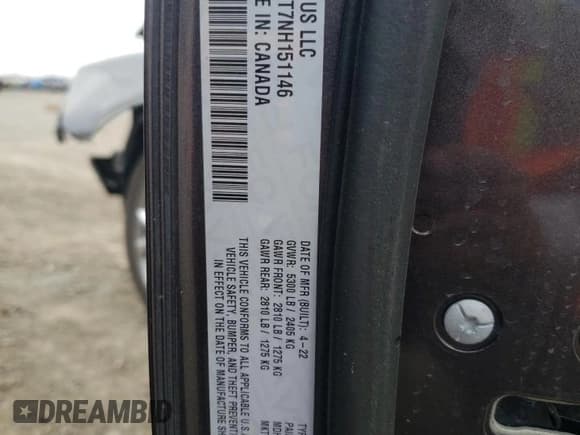 ✅ 2022 Dodge Challenger R/T • VIN: 2C3CDZBT7NH151146 • Lot: 46698844. Wystawiony na Copart z przebiegiem 39 033 mil. Bezpłatny archiwum sprzedaży aukcyjnych z USA i szczegółowy raport historii pojazdu na DreamBid. Zdjęcie 12.