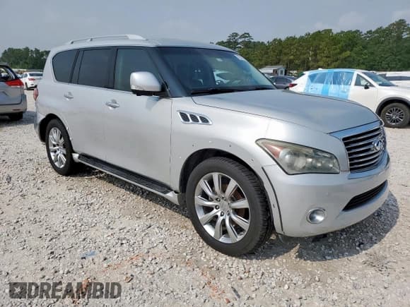 ✅ 2011 Infiniti QX56 8-passenger • VIN: JN8AZ2ND1B9700145 • Lot: 57532755. Listed on Copart with 138,592 mi. Free auction sales archive from the USA and detailed vehicle history report at DreamBid. Image 4.