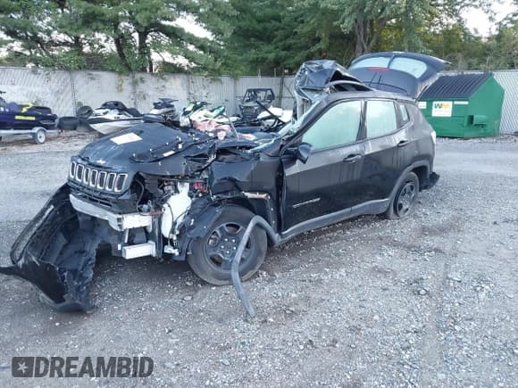 ✅ 2018 Jeep Compass Sport • VIN: 3C4NJCAB2JT488859 • Лот: 43159458. Опубликован ранее на IAAI с пробегом 96 899 миль. Бесплатный доступ к архиву аукционных продаж из США и подробный отчёт об истории автомобиля на DreamBid. Изображение 2.