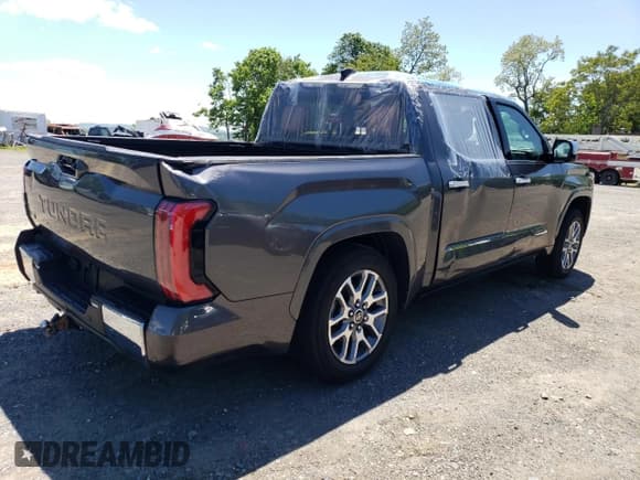✅ 2022 Toyota Tundra 1794 Edition • VIN: 5TFMA5DBXNX051060 • Лот: 57878565. Опубликован ранее на Copart с пробегом 27 635 миль. Бесплатный доступ к архиву аукционных продаж из США и подробный отчёт об истории автомобиля на DreamBid. Изображение 3.