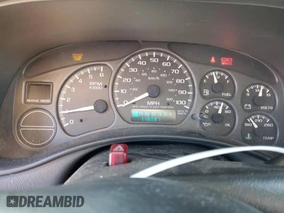 2002 Chevrolet Silverado 1500 with VIN 1GCEC19T92E160531, listed as a Copart auction lot 80475905 with 116,081 mi miles and Salvage title. Bid and sale history available at DreamBid. Image 9.