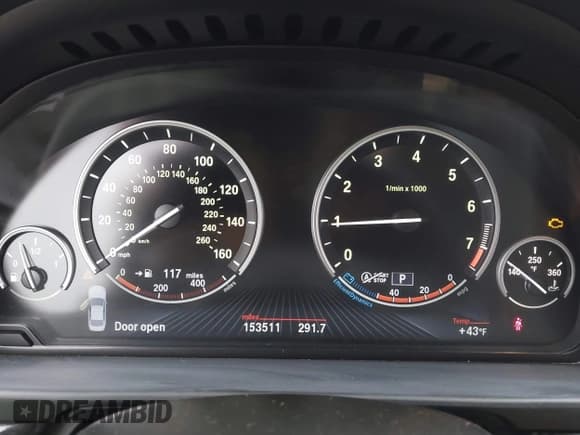 ✅ 2013 BMW 5 Series 528i xDrive • VIN: WBAXH5C50DDW12836 • Lot: 43727872. Listed on IAAI with 153,511 mi. Free auction sales archive from the USA and detailed vehicle history report at DreamBid. Image 7.