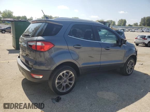 ✅ 2021 Ford EcoSport Titanium • VIN: MAJ6S3KL7MC445066 • Lot: 71181805. Listed on Copart with 96,876 mi. Free auction sales archive from the USA and detailed vehicle history report at DreamBid. Image 3.