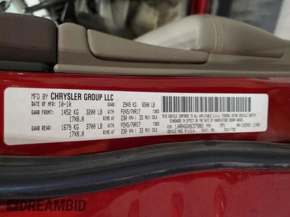 ✅ 2011 Jeep Grand Cherokee Laredo • VIN: 1J4RR4GGXBC575869 • Lot: 56389475. Listed on Copart with 131,204 mi. Free auction sales archive from the USA and detailed vehicle history report at DreamBid. Image 13.