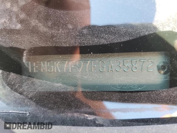 ✅ 2015 Ford Explorer Limited • VIN: 1FM5K7F97FGA35872 • Lot: 48670355. Listed on Copart with 140,568 mi. Free auction sales archive from the USA and detailed vehicle history report at DreamBid. Image 15.