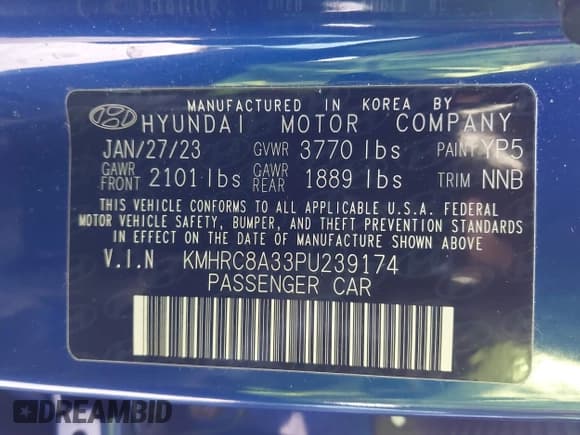 ✅ 2023 Hyundai Venue SEL • VIN: KMHRC8A33PU239174 • Лот: 41461276. Опубликован ранее на IAAI с пробегом 9 082 миль. Бесплатный доступ к архиву аукционных продаж из США и подробный отчёт об истории автомобиля на DreamBid. Изображение 9.