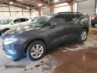 2021 Chevrolet Blazer LT z VIN 3GNKBCR48MS509267, wystawiony jako Copart lot #71041425 z przebiegiem 98 236 mil mil oraz Szkoda całkowita • Salvage title. Historia ofert i sprzedaży dostępna na DreamBid. Obrazek 1.