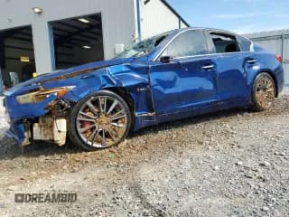 ✅ 2017 Infiniti Q50 Red Sport 400 • VIN: JN1FV7AP0HM851061 • Lot: 62009195. Listed on Copart with Not provided. Free auction sales archive from the USA and detailed vehicle history report at DreamBid. Image 1.