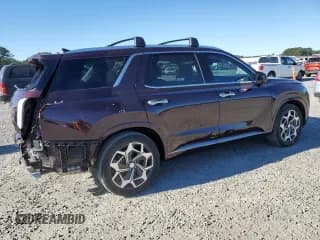 ✅ 2022 Hyundai Palisade Calligraphy • VIN: KM8R74HE2NU455065 • Лот: 75442054. Опубликован ранее на Copart с пробегом 21 696 миль. Бесплатный доступ к архиву аукционных продаж из США и подробный отчёт об истории автомобиля на DreamBid. Изображение 3.