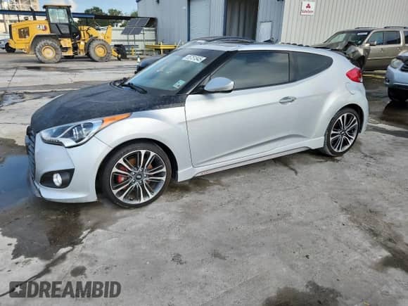 2016 Hyundai Veloster Turbo with VIN KMHTC6AE0GU257353, listed as a Copart auction lot 85751845 with 82,152 mi miles and Salvage title. Bid and sale history available at DreamBid. Image 1.