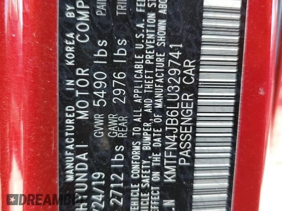 ✅ 2020 Genesis G80 Sport • VIN: KMTFN4JB6LU329741 • Lot: 61274715. Listed on Copart with 32,477 mi. Free auction sales archive from the USA and detailed vehicle history report at DreamBid. Image 13.