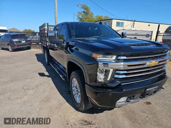 2022 Chevrolet Silverado 2500HD High Country with VIN 2GC4YREY4N1213347, listed as a Copart auction lot 91436565 with 63,180 mi miles and Clean title. Bid and sale history available at DreamBid. Image 1.
