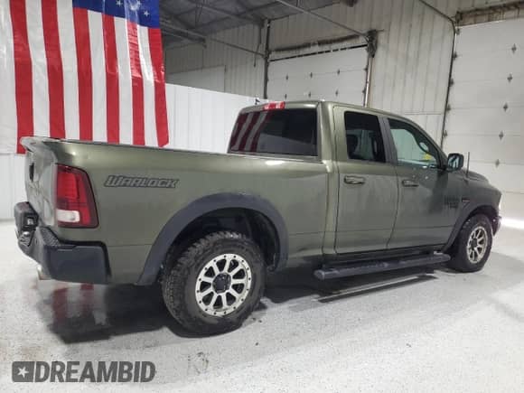 2021 Ram 1500 Warlock z VIN 1C6RR6GT2MS575041, wystawiony jako Copart lot #73572404 z przebiegiem 94 601 mil mil oraz Czysty tytuł • Clean title. Historia ofert i sprzedaży dostępna na DreamBid. Obrazek 3.