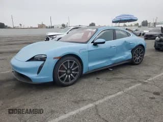 ✅ 2022 Porsche Taycan 4S • VIN: WP0AB2Y18NSA43720 • Lot: 52212865. Listed on Copart with 17,755 mi. Free auction sales archive from the USA and detailed vehicle history report at DreamBid. Image 1.