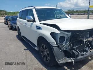 ✅ 2019 Nissan Armada Platinum • VIN: JN8AY2NF9K9350588 • Lot: 42788267. Listed on IAAI with 89,407 mi. Free auction sales archive from the USA and detailed vehicle history report at DreamBid. Image 1.