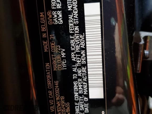 ✅ 2022 Volvo V60 • VIN: YV4102WK1N2092446 • Lot: 59928515. Wystawiony na Copart z przebiegiem 24 451 mil. Bezpłatny archiwum sprzedaży aukcyjnych z USA i szczegółowy raport historii pojazdu na DreamBid. Zdjęcie 14.