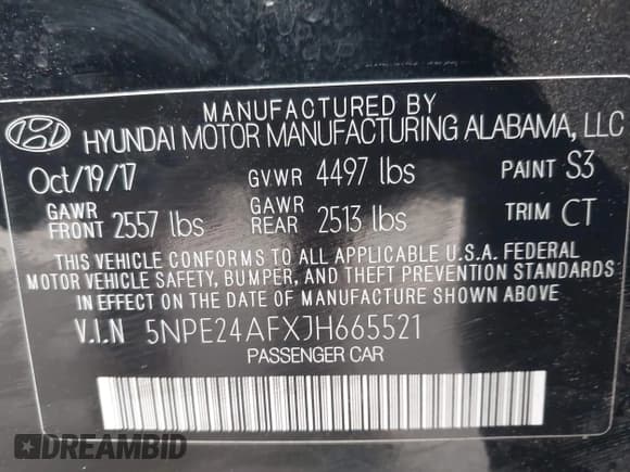 ✅ 2018 Hyundai Sonata SE • VIN: 5NPE24AFXJH665521 • Лот: 43077111. Опубликован ранее на IAAI с пробегом 64 412 миль. Бесплатный доступ к архиву аукционных продаж из США и подробный отчёт об истории автомобиля на DreamBid. Изображение 9.