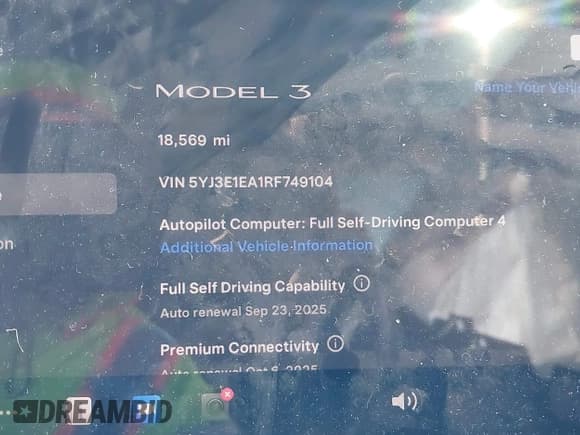 ✅ 2024 Tesla Model 3 • VIN: 5YJ3E1EA1RF749104 • Lot: 43182477. Wystawiony na IAAI z przebiegiem 18 569 mil. Bezpłatny archiwum sprzedaży aukcyjnych z USA i szczegółowy raport historii pojazdu na DreamBid. Zdjęcie 16.